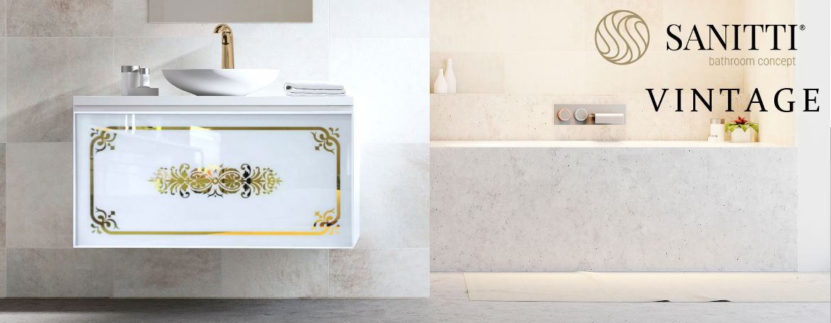 Szafka z ornamentem retro Vintage Sanitti