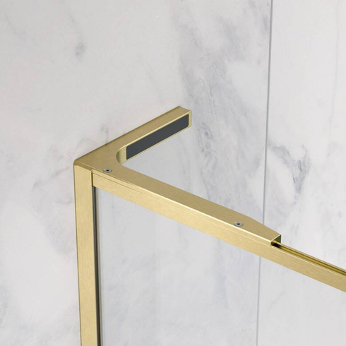 Kabina walk-in 105 Radaway Modo F SL Brushed Gold II z ramą lewa