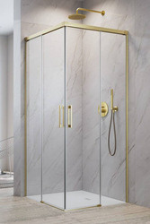 Kabina złoto szczotkowane Radaway Idea Brushed Gold KDD 110x80