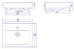 Umywalka ceramiczna UCT-55x43