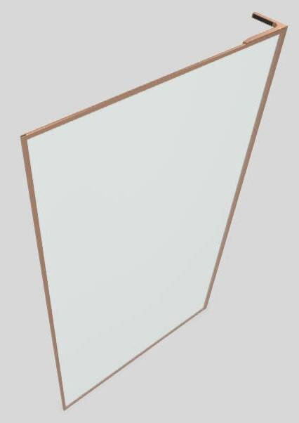 Walk-in 50 Radaway Modo F SL Brushed Copper II z ramą miedź prawa