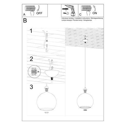 Lampa wisząca BALL zielona