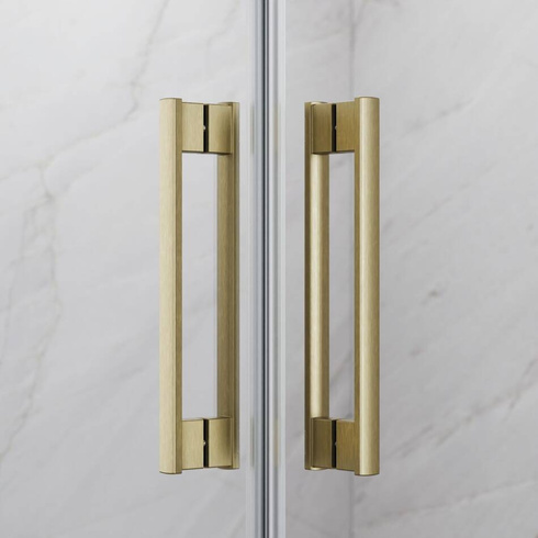 Kabina złoto szczotkowane Radaway Idea Brushed Gold KDD 120x80