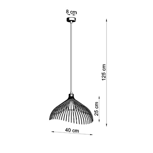 Lampa wisząca UMB czarny