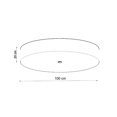Plafon SKALA 100 czarny