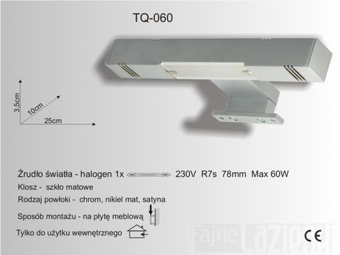 Oprawa oświetleniowa TQ-060-C, satyna