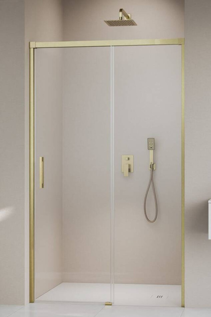 Drzwi złoto szczotkowane Radaway Idea Brushed Gold DWJ 130 prawe