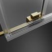 Kabina złoto szczotkowane Radaway Idea Brushed Gold KDD 100x70