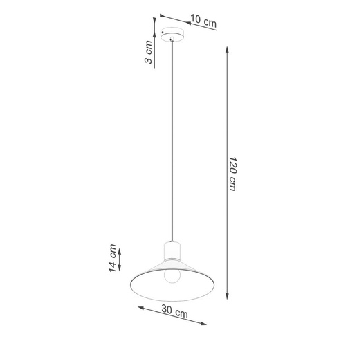 Lampa wisząca JAGA biała