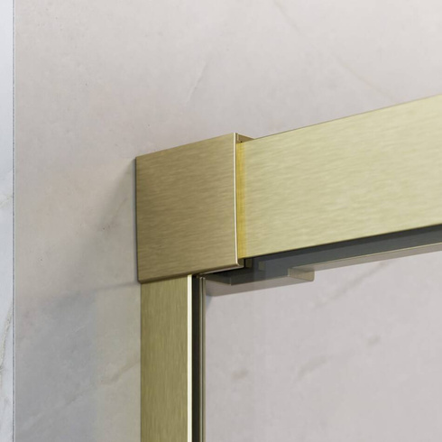 Drzwi złoto szczotkowane Radaway Idea Brushed Gold DWJ 130 prawe