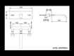 Bateria umywalkowa podtynkowa Kohlman Axis QW195N