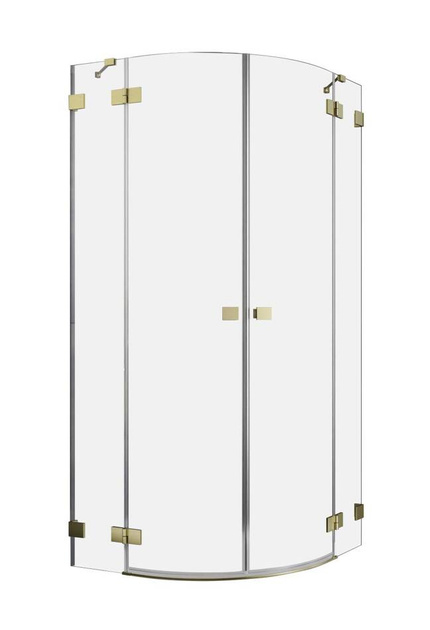 Kabina półokrągła 80x80 Radaway Essenza Pro Brushed Gold PDD