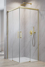 Kabina złoto szczotkowane Radaway Idea Brushed Gold KDD 120x90