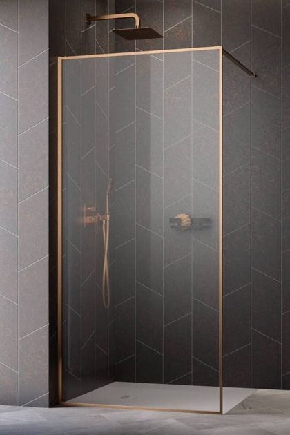 Kabina walk-in miedź 50 Radaway Modo F Brushed Copper II