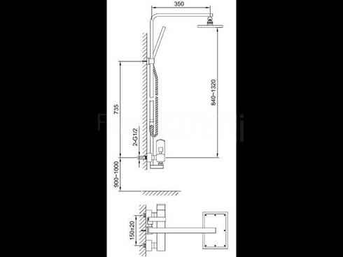 Zestaw prysznicowy Kohlman Foxal QW276F