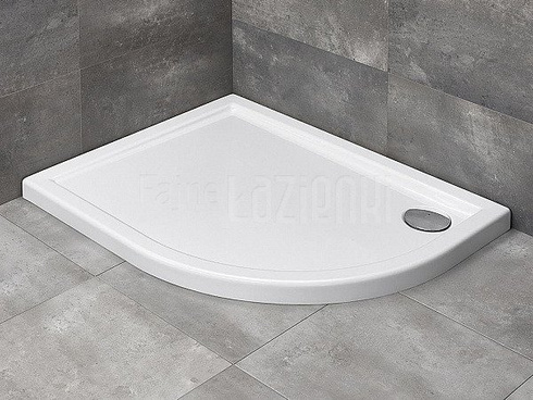 Brodzik półokrągły Radaway Tasos Plus E 100x80 lewy z wypełnieniem STE1086-30L