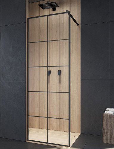 Kabina prysznicowa Radaway Modo New Black II Factory 60 walk-in 389064-54-55