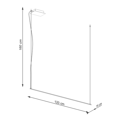 Lampa wisząca GREN 120 LED 3000K