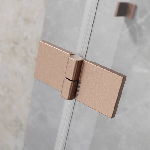 Kabina półokrągła 80x90 Radaway Essenza Pro Brushed Copper PDD