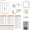 Kabina prysznicowa biała Radaway Idea White KDD 110x120 przesuwna