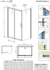 Kabina prysznicowa przesuwna Radaway Alienta DWJ+S 100x80 chrom