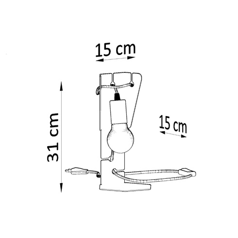 Lampa biurkowa ARBY biała