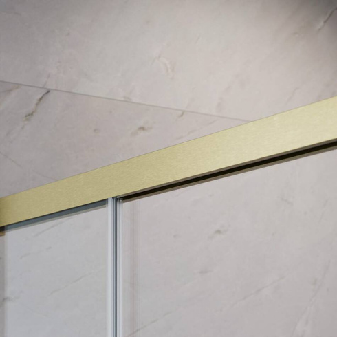 Kabina złoto szczotkowane Radaway Idea Brushed Gold KDD 110x120