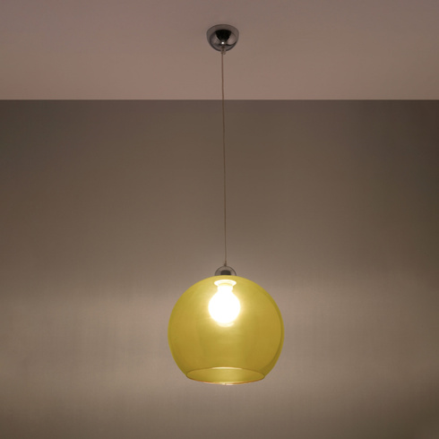 Lampa wisząca BALL żółta