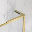 Kabina walk-in 100 Radaway Modo F SL Brushed Gold II z ramą prawa