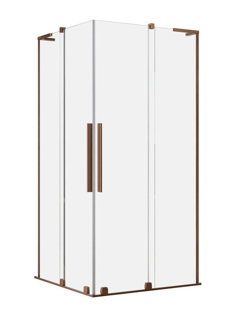 Radaway Furo SL Brushed Copper KDD 100x80 kabina prysznicowa miedź