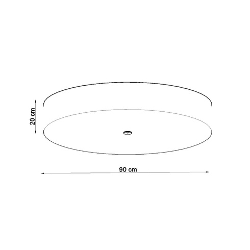 Plafon SKALA 90 biały