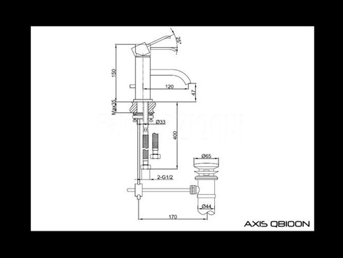 Bateria umywalkowa Kohlman Axis QB100N