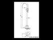 Bateria wannowa wolnostojąca Kohlman Axis QF1165N - Chrom