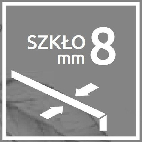 Szyba Radaway Walk-in Modo New Black I 120 czarna 388124-54-01