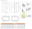 Kabina prysznicowa Radaway Idea KDJ 100x70 przesuwna chrom prawa