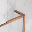 Walk-in 50 Radaway Modo F SL Brushed Copper II z ramą miedź prawa