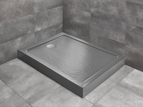 Brodzik 120x70 akrylowy Radaway Doros F Compact Stone antracytowy 