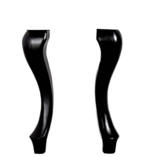 Czarna szafka Sanitti Asso ASC-60-CM z 2 nogami retro uchwyt chrom mat