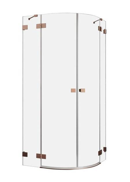 Kabina półokrągła 100x80 Radaway Essenza Pro Brushed Copper PDD