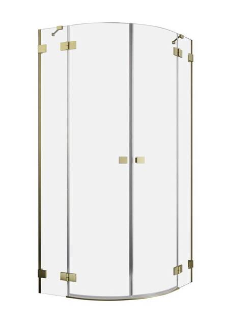 Kabina półokrągła 80x100 Radaway Essenza Pro Brushed Gold PDD