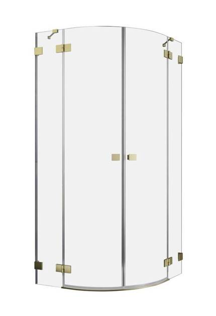 Kabina półokrągła 80x80 Radaway Essenza Pro Brushed Gold PDD