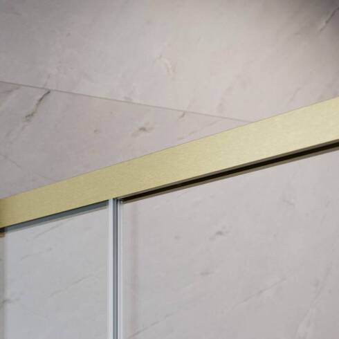 Kabina złoto szczotkowane Radaway Idea Brushed Gold KDD 100x110