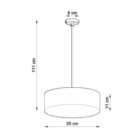 Lampa wisząca ARENA 35 czarna