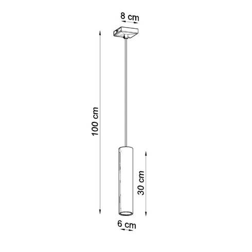 Lampa wisząca LAGOS 1 biały