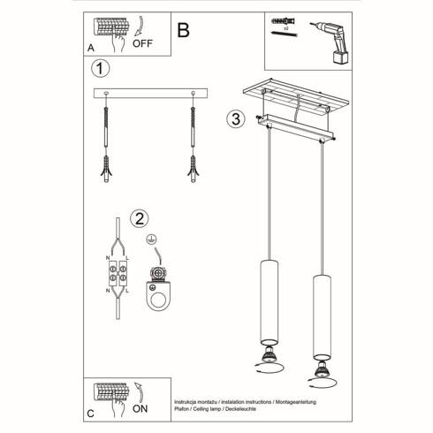 Lampa wisząca LINO 2