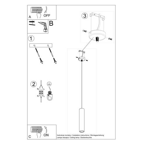 Lampa wisząca LUVO 1