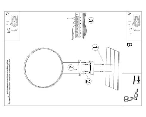 Lampa wisząca RIO 110 złota LED 3000K