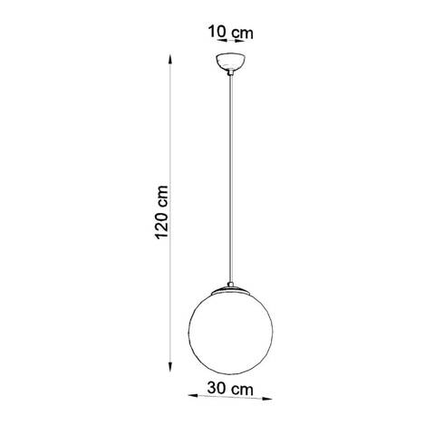 Lampa wisząca UGO 30 chrom