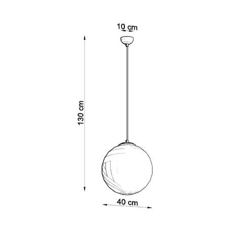 Lampa wisząca UGO 40 chrom