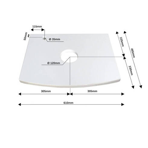 Szafka z blatem 60 cm Sanitti Asso AS-60-CZ biała uchwyt czarny